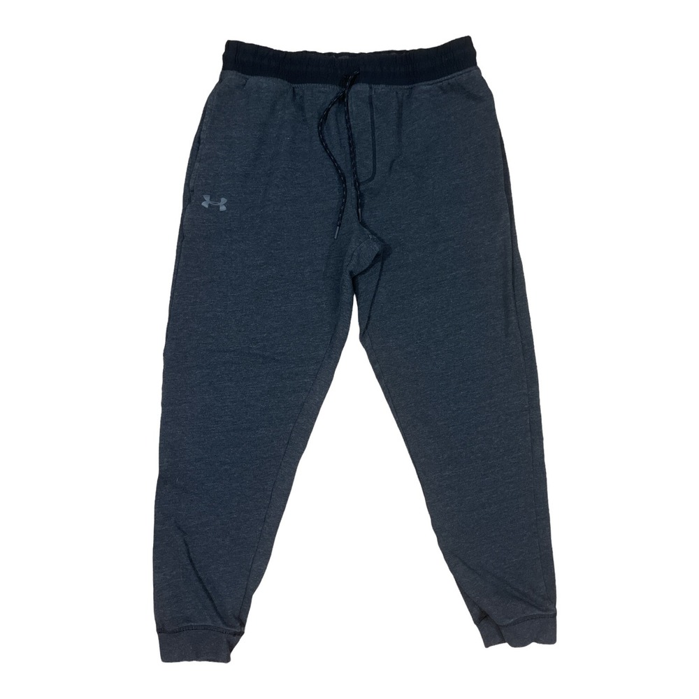 UNDER ARMOUR joggers mens LARGE gray black with pockets